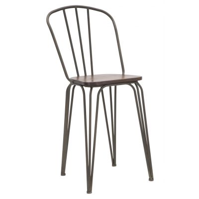 Set 2 scaune Harlem, Mauro Ferretti, 54x45x102 cm, fier, natural