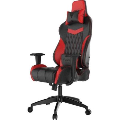 Scaun gaming Gamdias Achilles E2 L, Negru/Rosu