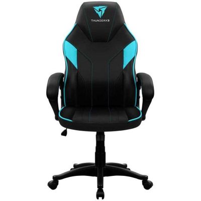 Scaun gaming ThunderX3 EC1, Negru/Cyan