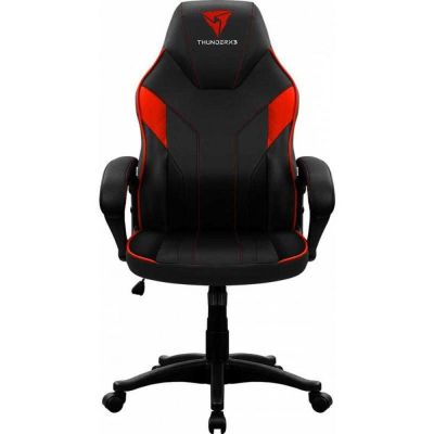 Scaun gaming ThunderX3 EC1, Negru/Rosu