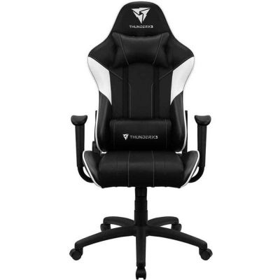 Scaun gaming ThunderX3 EC3, Negru/Alb