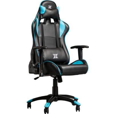 Scaun Gaming Torin Blue Manere 2D reglabile Pernita cap detasabila Negru/Albastru