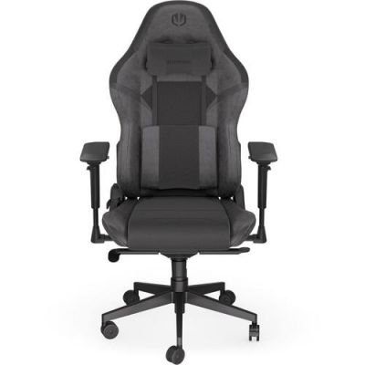 Scaun gaming Endorfy Scrim BK, Piele/Textil, Suport lombar din spuma cu memorie, Ajustare brate 4D, Sarcina maxima 120 kg (Negru)