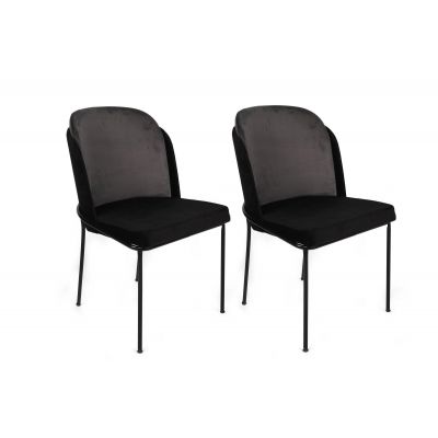 Set scaune (2 bucăți) Dore Chair Set (2 Pieces), Muştar, 54x86x55 cm