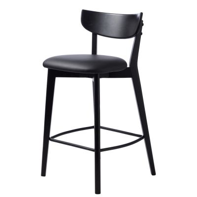 Scaun de bar negru (înălțime șezut 67 cm) Pero – Unique Furniture