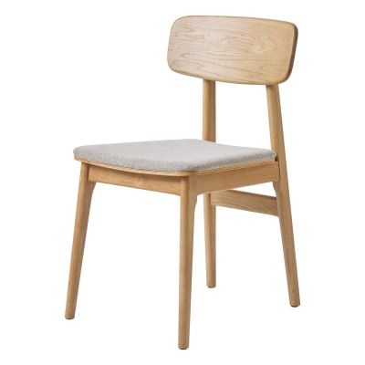 Scaun de dining bej/în culoare naturală Livo – Unique Furniture