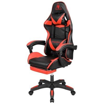 Scaun de gaming Kruger&Matz KM0790-R, reglabil (Negru/Rosu)