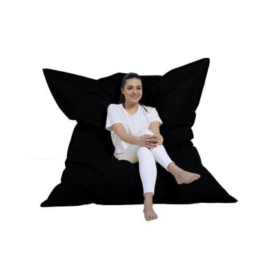 Fotoliu puf de gradina Giant Cushion Negru 180x140x30 cm