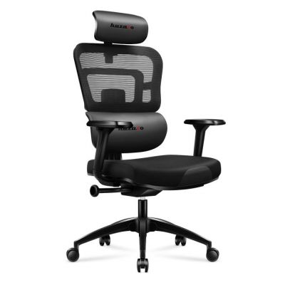 Scaun gaming Huzaro Combat 7.0, max 150 kg, Perna de cap si lombara ajustabile (Negru)