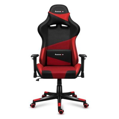 Scaun gaming Huzaro Force 6.2, max 130 kg, Mesh, Tehnologie SoftFlex, Perna lombara si pentru gat (Negru/Rosu)