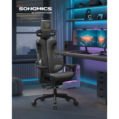 Scaun de gaming Songmics Negru 68x68x145 cm