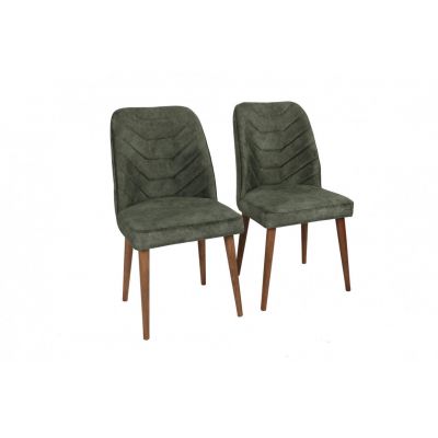 Set 2 scaune Model Dallas, Verde, 50x49x90 cm