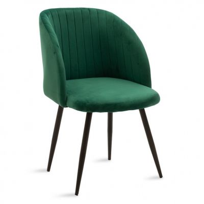 Scaun Model Oasis, Verde inchis/Negru, 54x52x84 cm