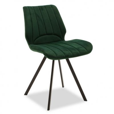 Scaun Model Sabia, Verde inchis/Negru, 45.5x58x80 cm